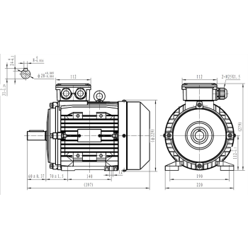 Silnik elektryczny 4kW 1400 obr/min. 112B3